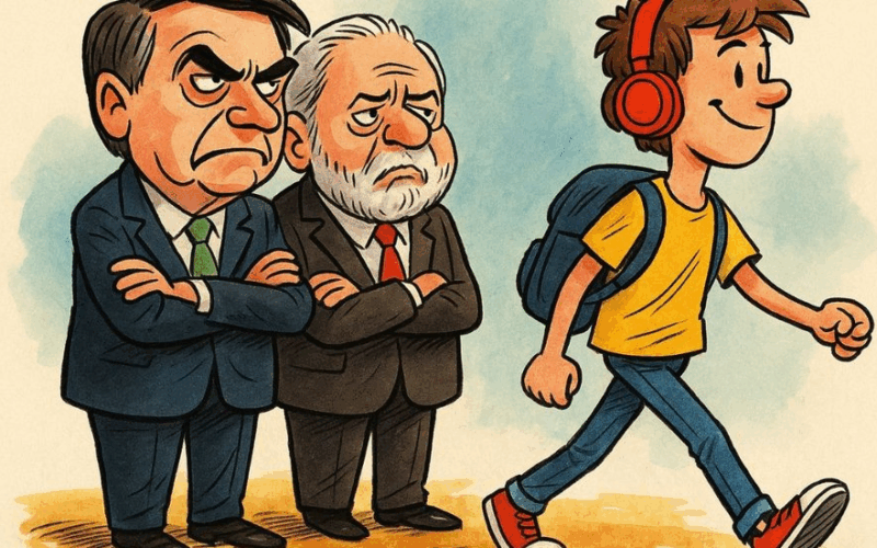 Cansaço com Lula e Bolsonaro rompe polarização e revela novo protagonismo da juventude brasileira