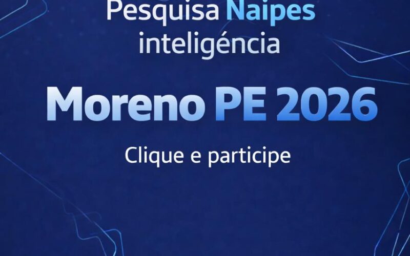 Naipes Inteligência lança pesquisa digital para ouvir moradores de Moreno